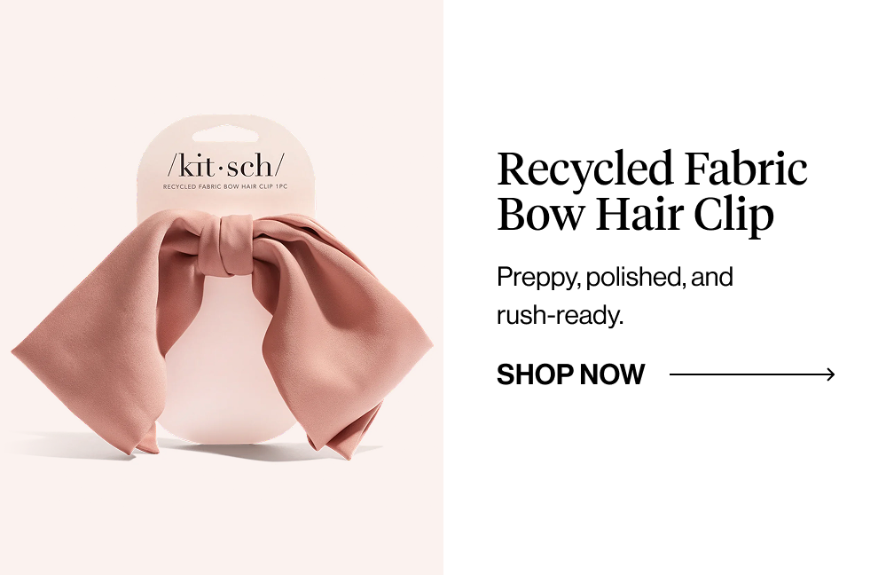 Recycled Fabric Bow Hair Clip
