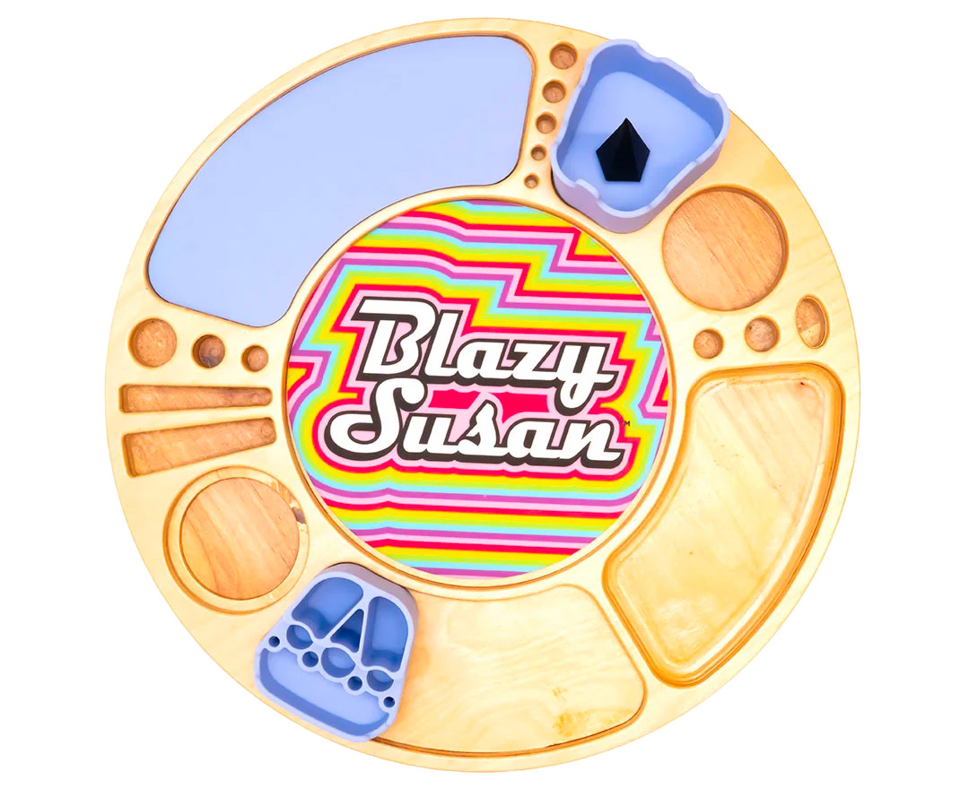 Birch Blazy Susan Spinning Rolling Tray