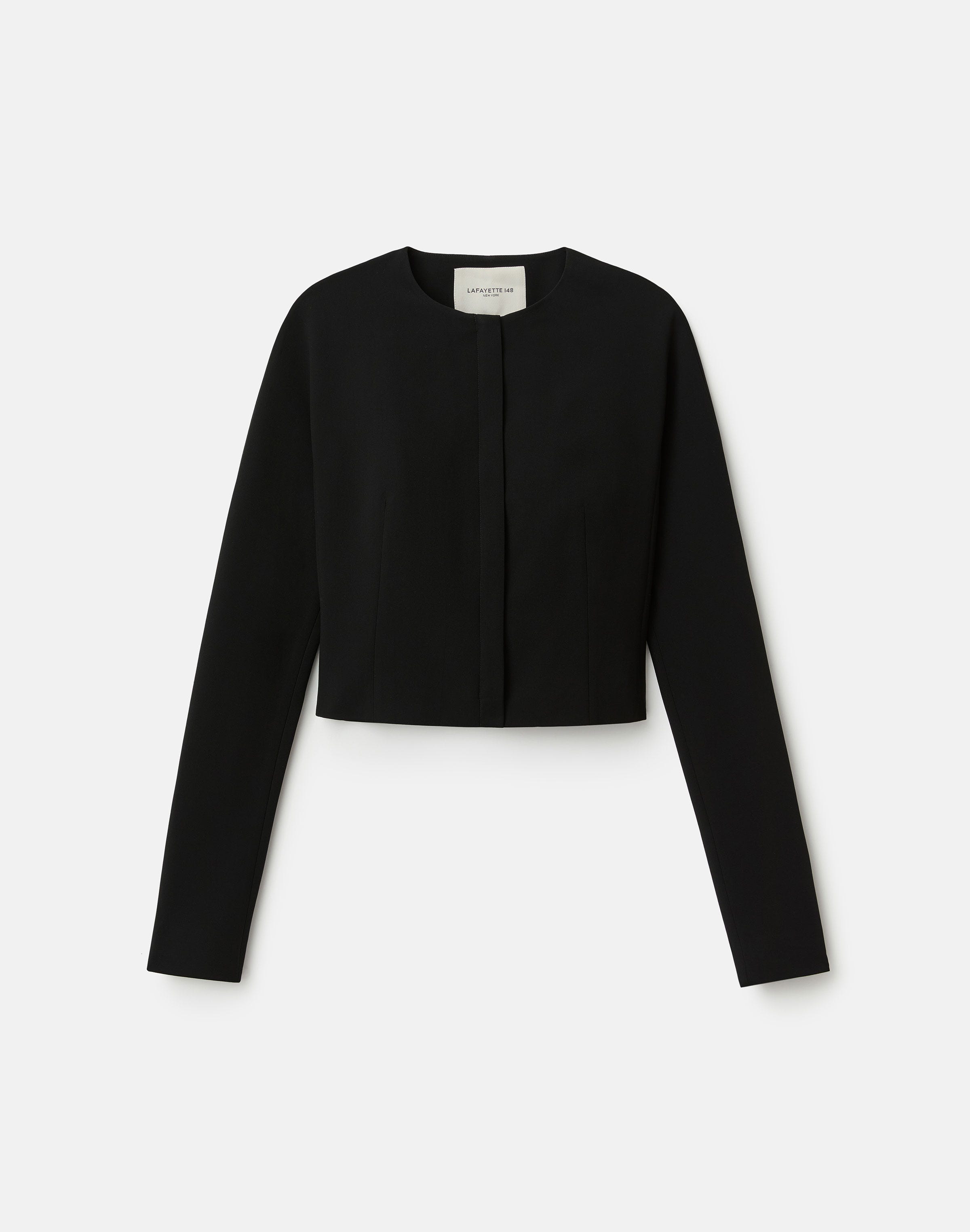 Image of Responsible Finesse Crepe Slim Cropped Jacket