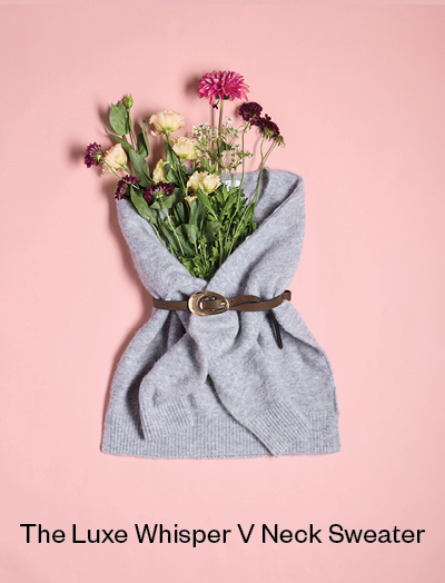 The Luxe Whisper Relaxed V Neck Sweater