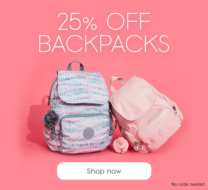 25% Off Backpacks & Accessories