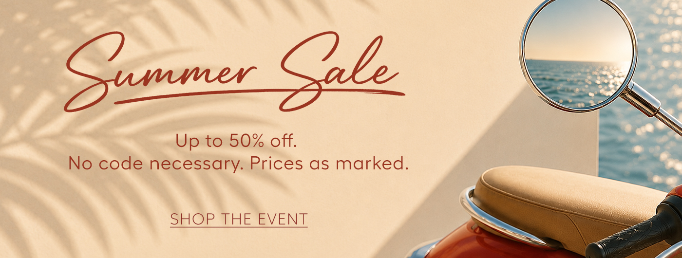 SUMMER SALE  Up to 50% off. No code necessary  SHOP THE EVENT