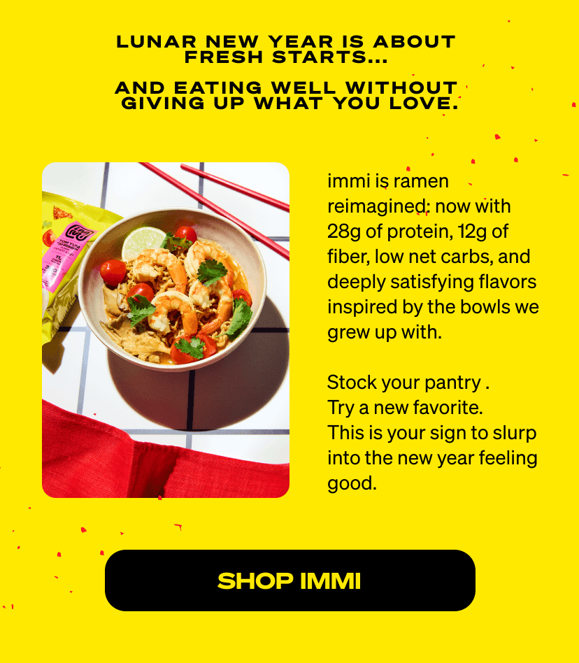 Lunar new year is about fresh starts and eating well without giving up what you love.