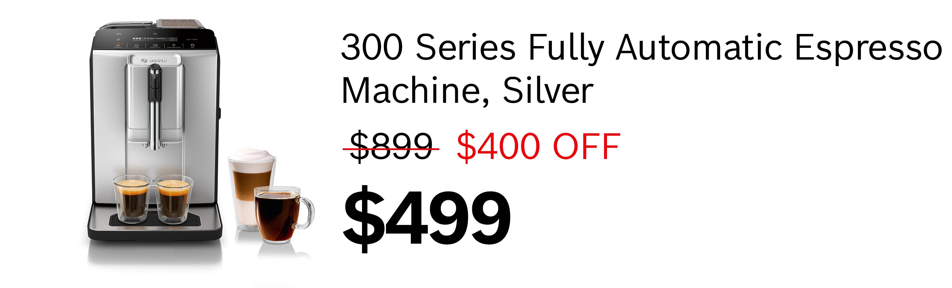 300 Series Fully Automatic Espresso Machine VeroCafe Silver