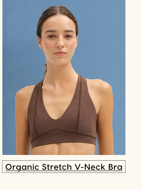 Organic Stretch V-Neck Bra