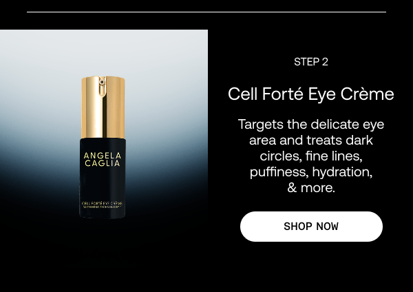Science your skin recognizes. Cell Forté Eye Crème