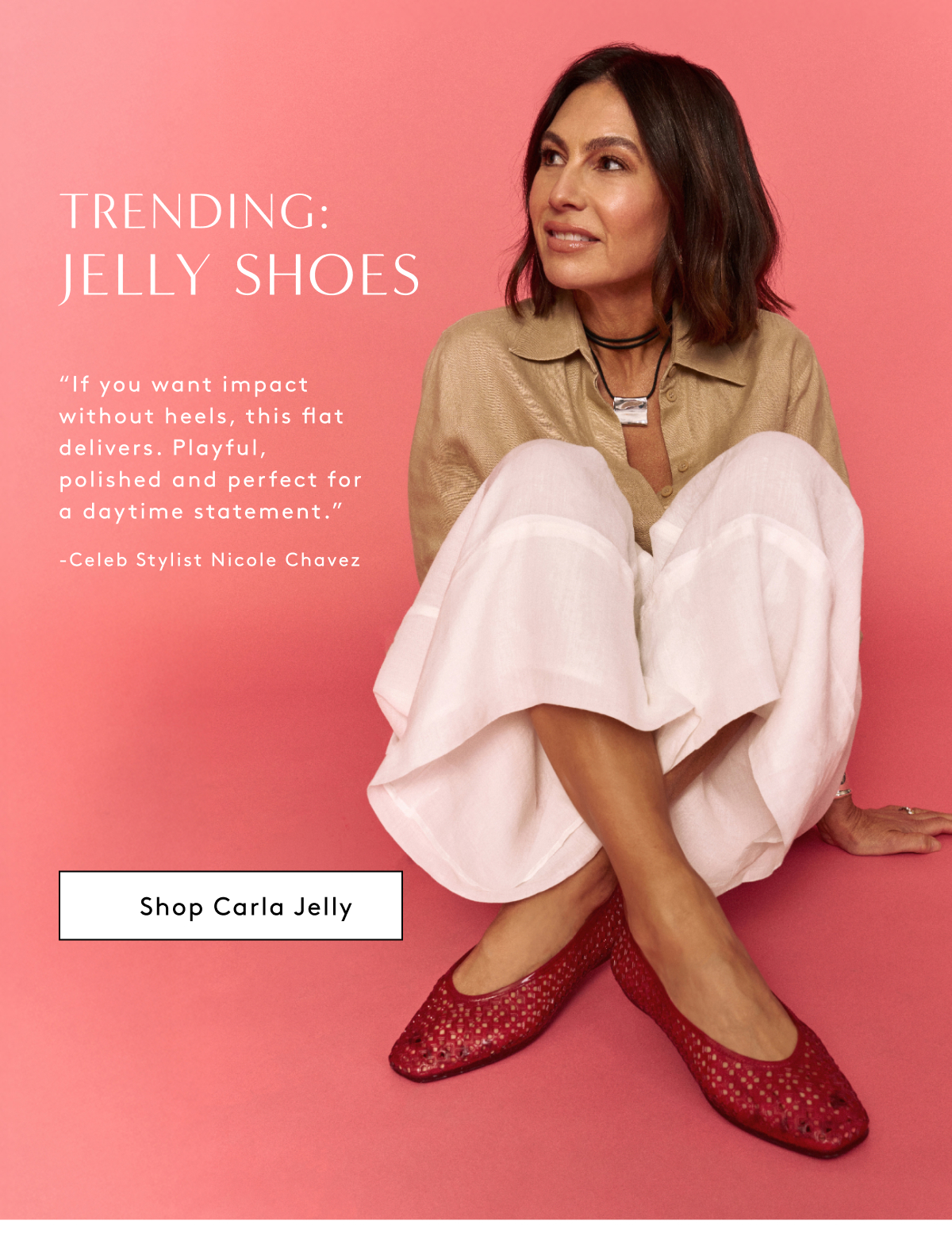Trending: Jelly Shoes If You Want Impact Without Heels, This Fiat Delivers. Playful, Polished And Perfect For A Daytime Statement. -celeb Stylist Nicole Chavez  | Shop Carla Jelly