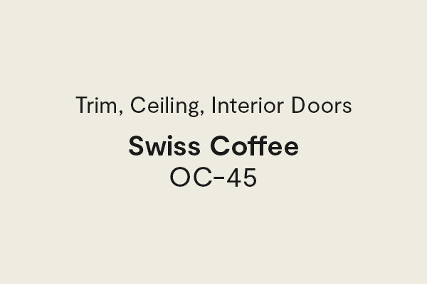 Trim, Ceiling, Interior Doors - Swiss Coffee OC-45