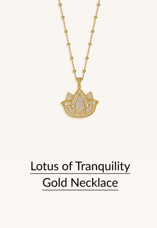 Lotus of Tranquility Gold Necklace