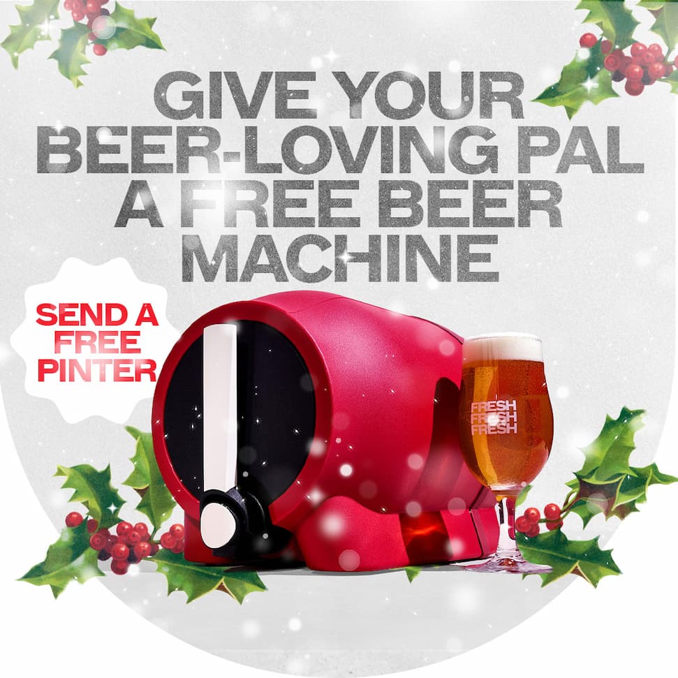 FREE BEER MACHINE, SAVE $159, WHILE STOCKS LAST