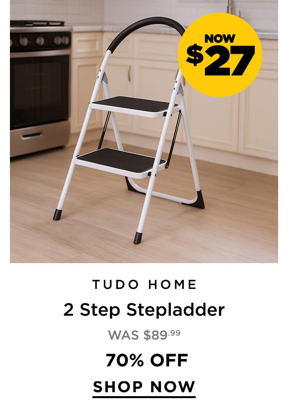 Now $27 Tudo Home 2 Step Stepladder