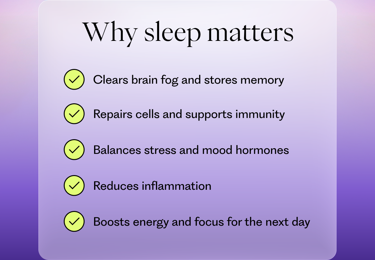 Why sleep matters