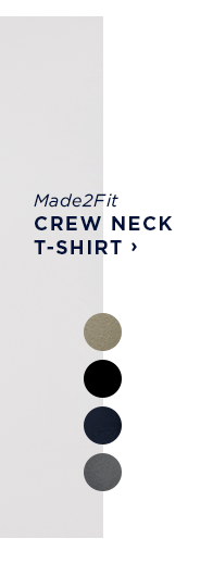 shop made2fit crew neck tshirt / color swatches