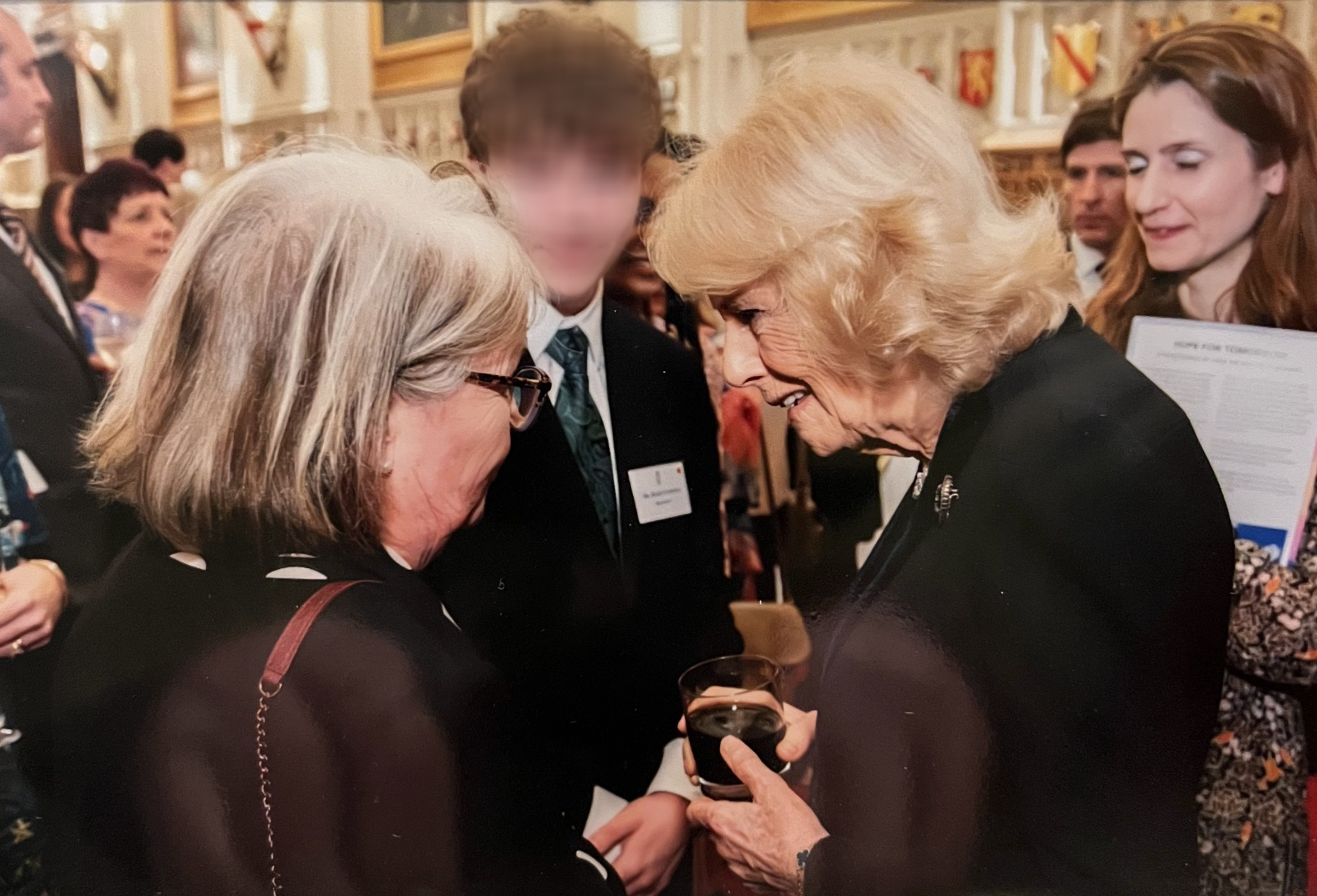 Bridget meeting Queen Camilla