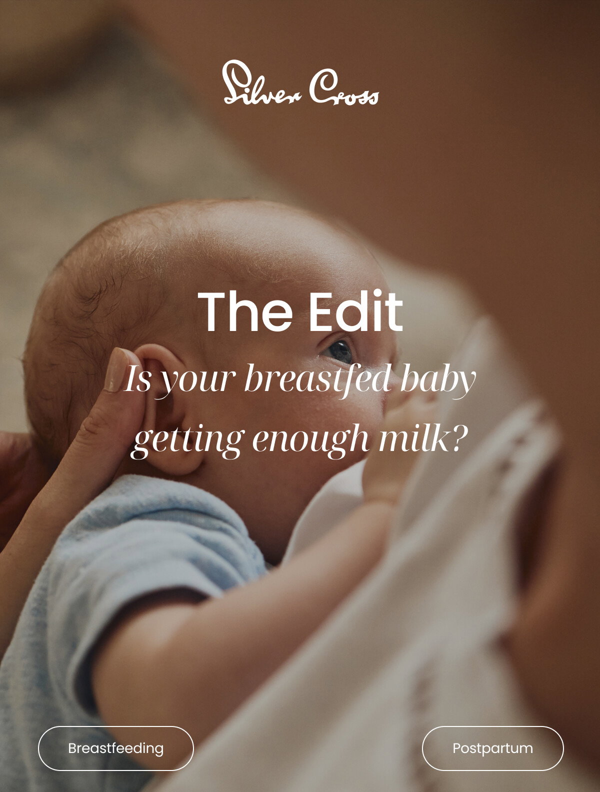 The Edit, Is your breastfed baby getting enough milk? Image of baby breastfeeding.