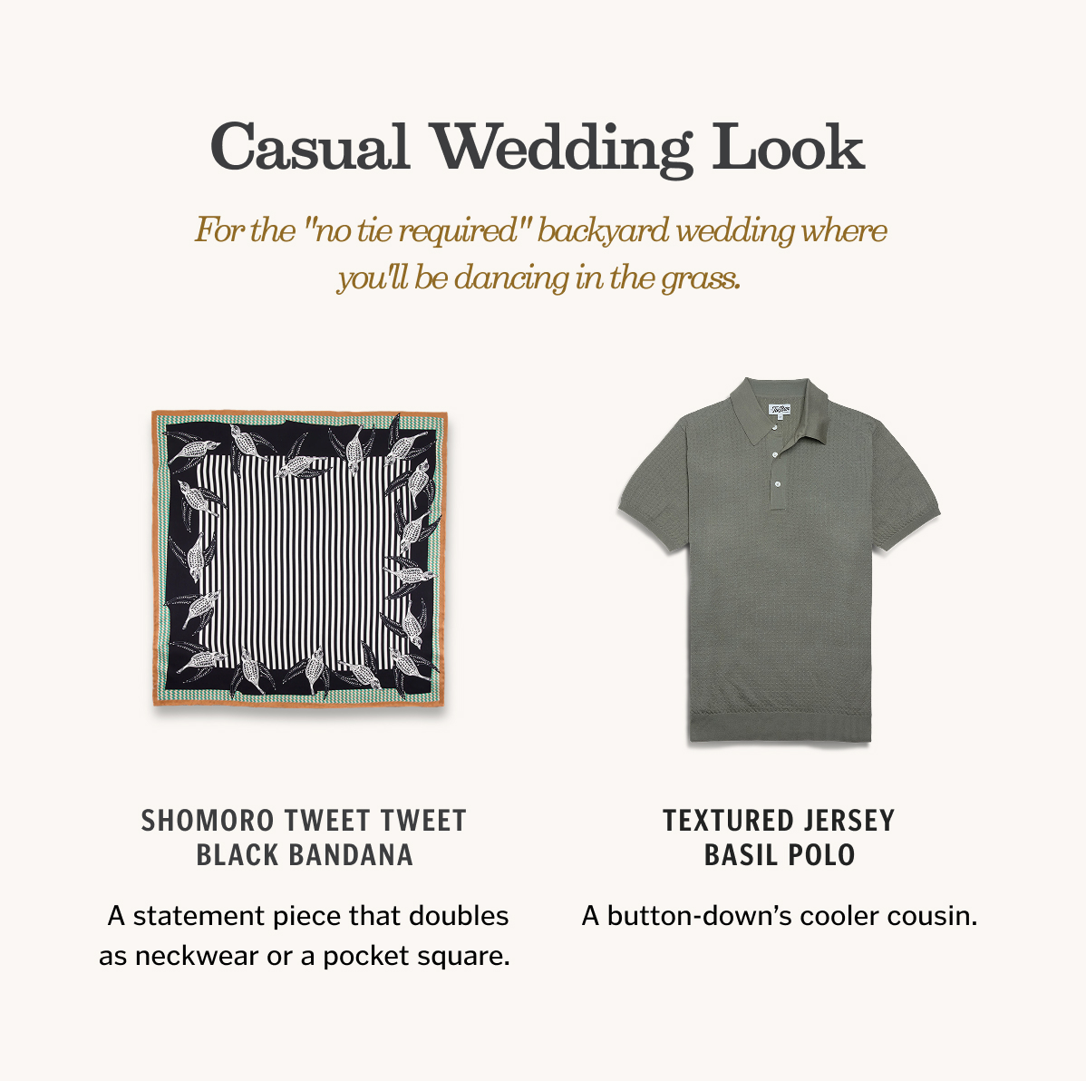 Casual Wedding Look