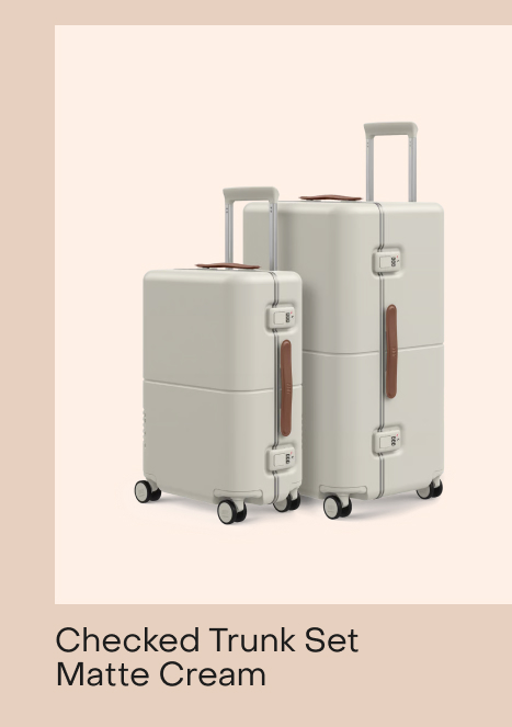 Cream Trunk Set Matte Cream