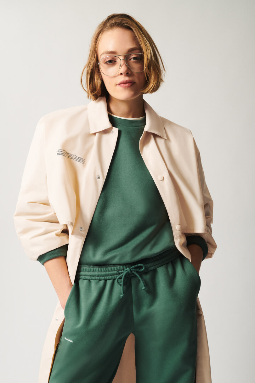 Organic Cotton Trench Coat - Sand