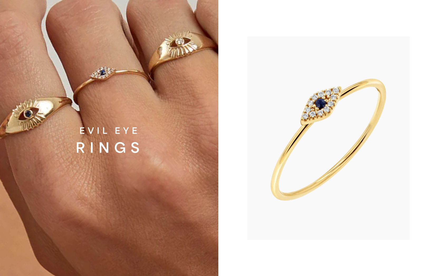 Petite Evil Eye Diamond Ring
