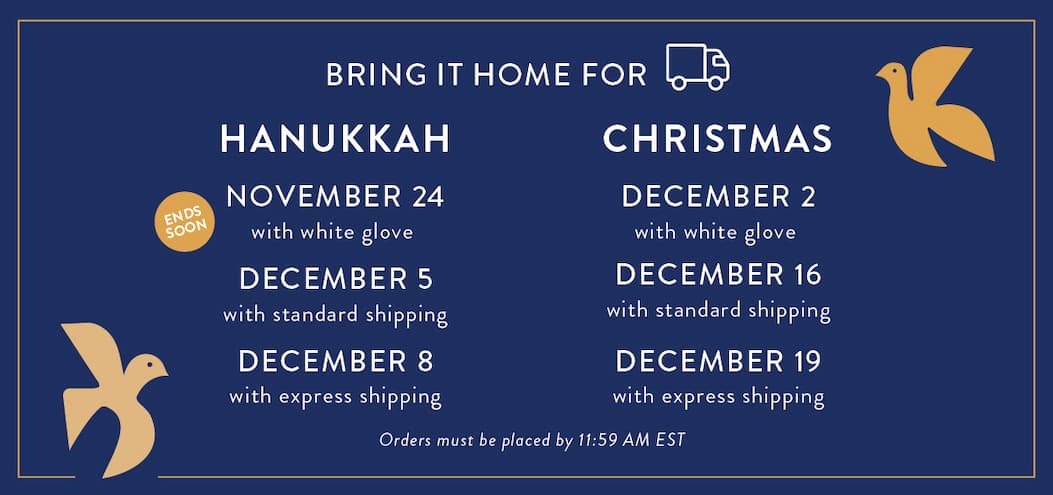 Bring it home for the Holidays