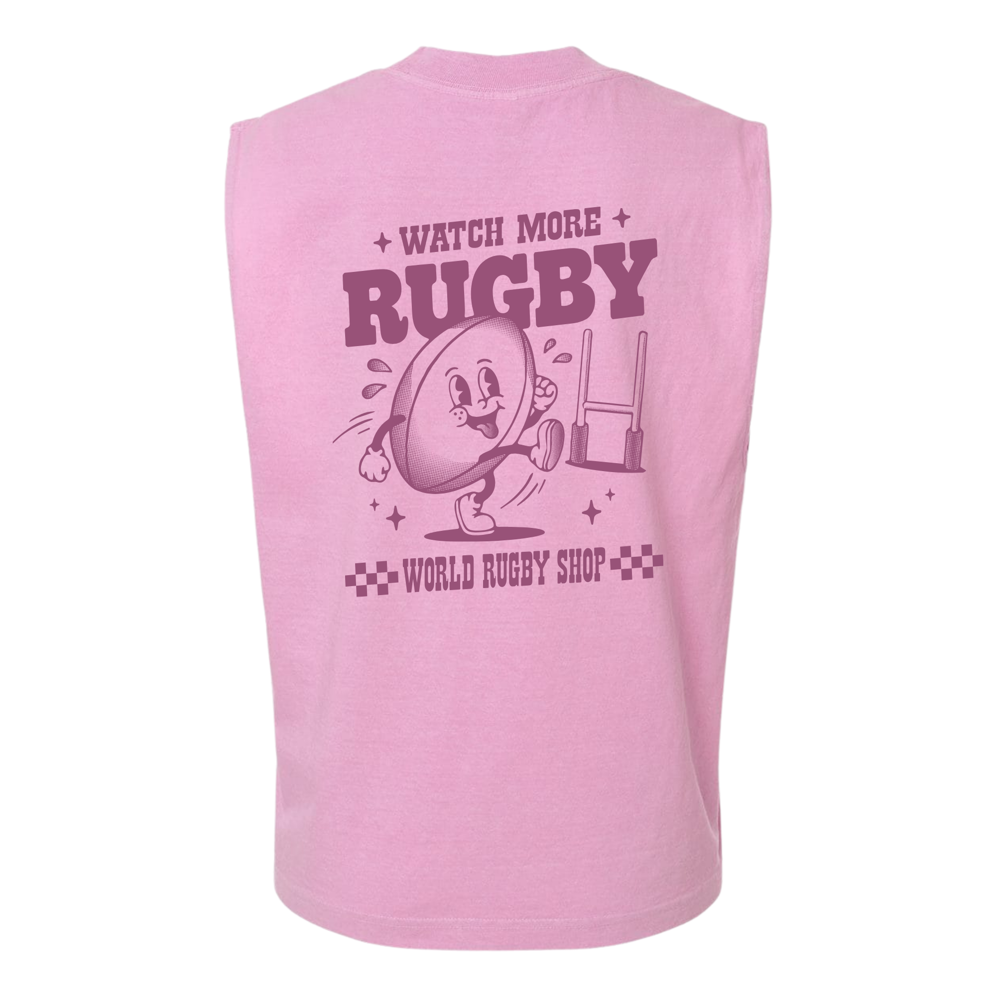 Image of Watch More Rugby Retro Muscle Tee