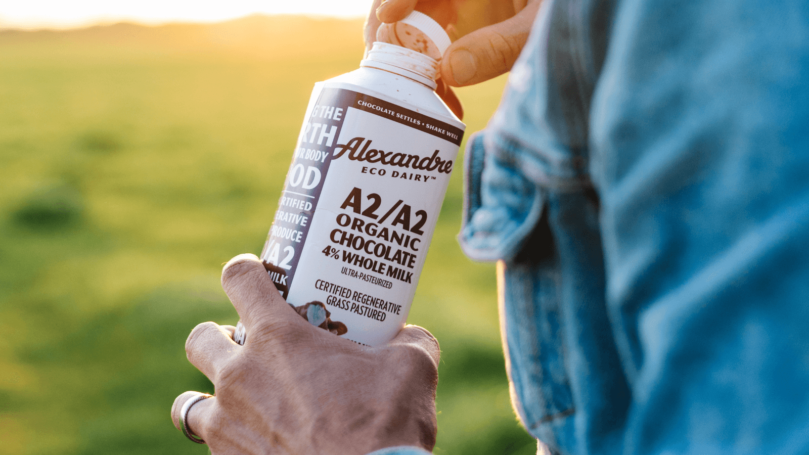 Alexandre Family Farm dairy products in the field