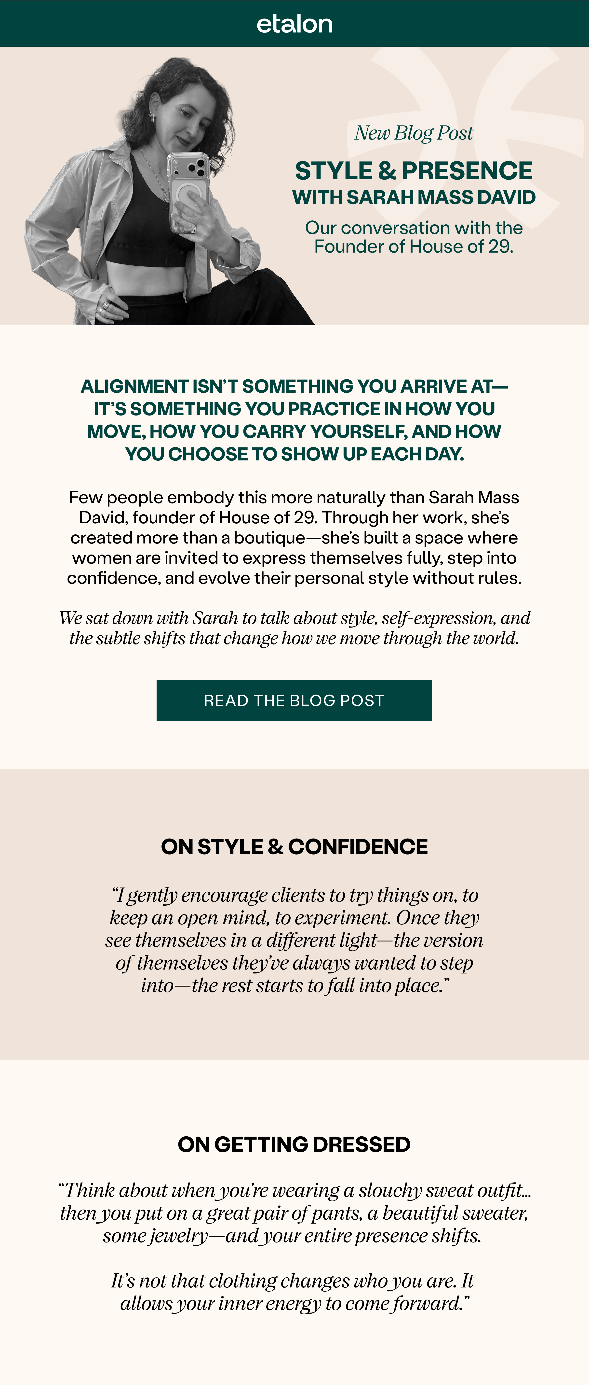 Style & Presence With Sarah Mass David | Read The Blog Post >