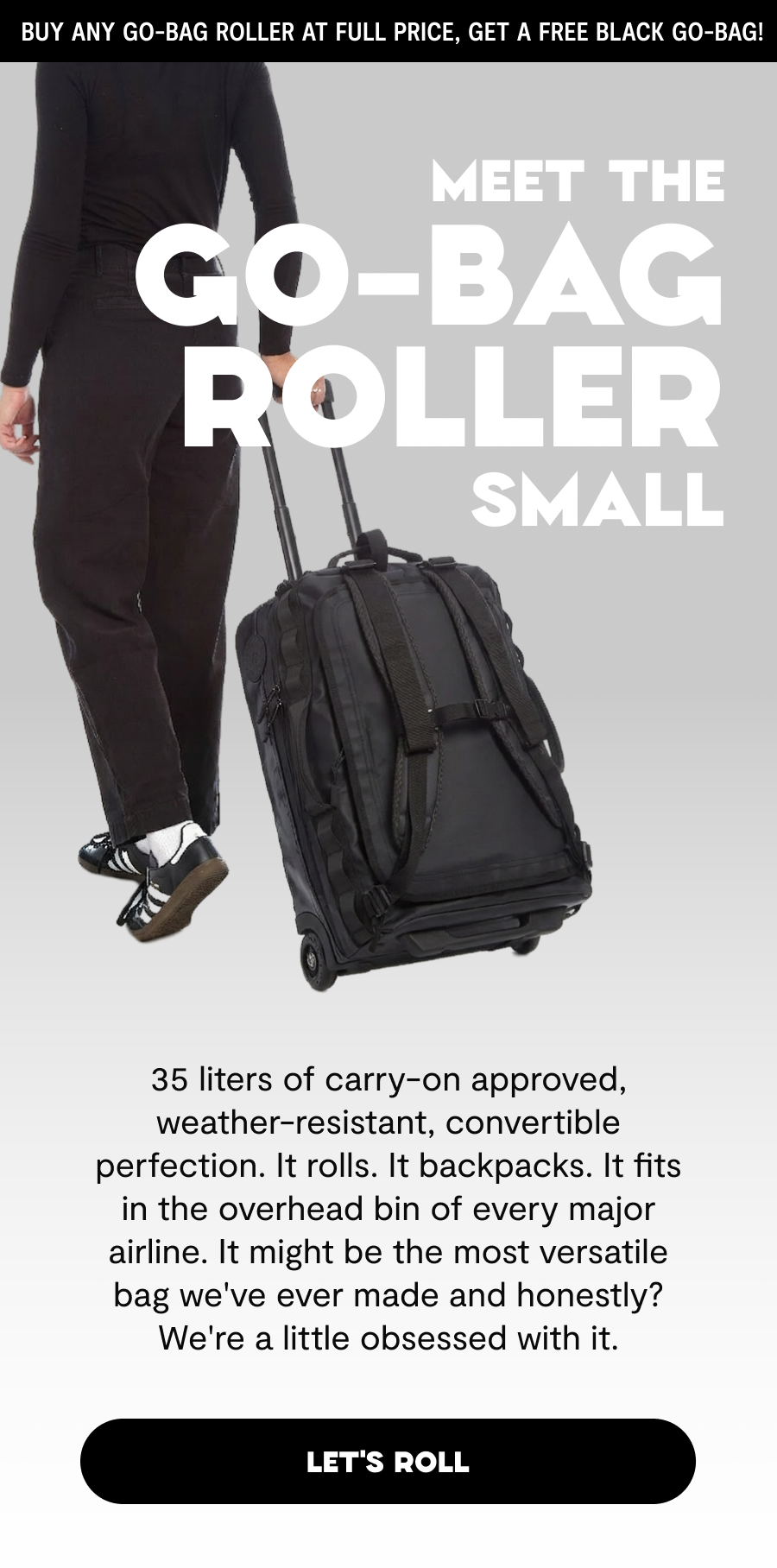 New Go-Bag Roller Small - Carry On Approved