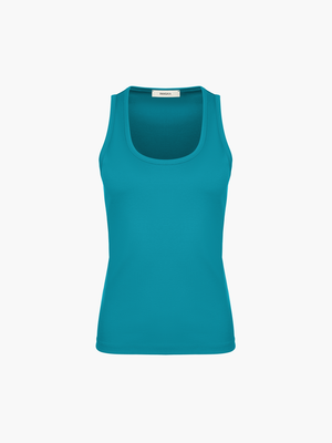 Interlock Tank Top—Malachite Green