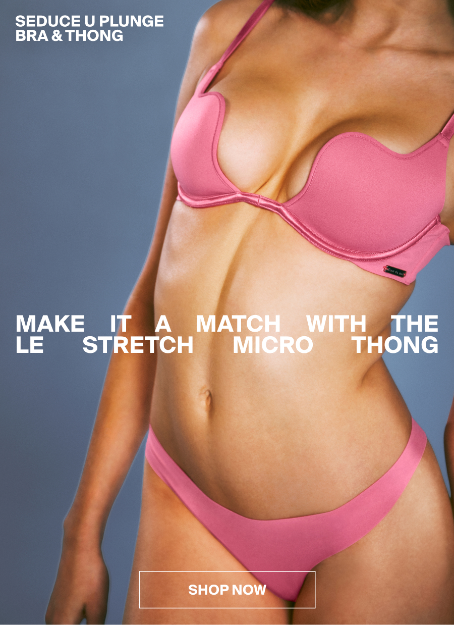 Seduce U Plunge Bra And Thon In Pink Cadillac
