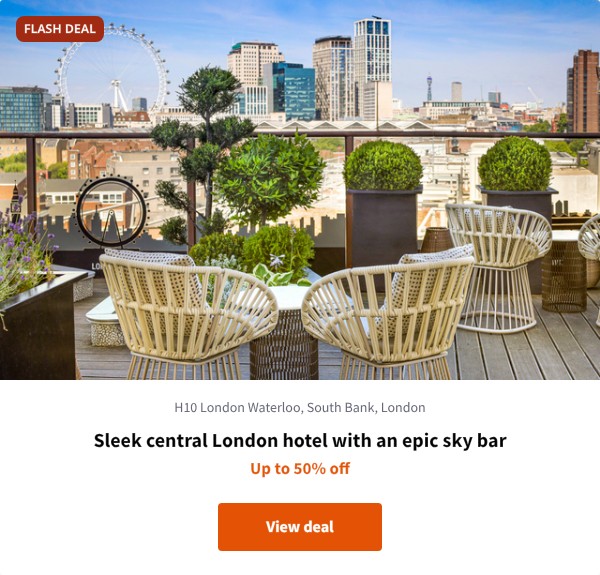 Sleek central London hotel with an epic sky bar