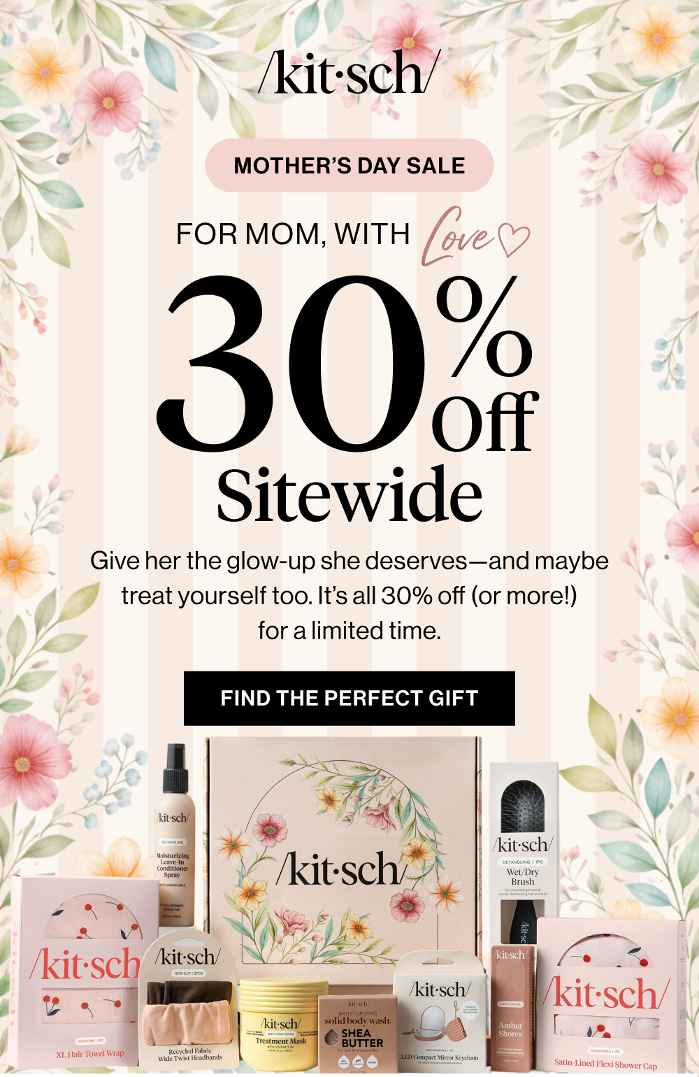 Mother’s Day Sale 30% Off Gifts She’ll Love. This Mother’s Day, skip the guesswork. Give her something she’ll actually reach for every day. Even better? It’s all 30% off (or more!).