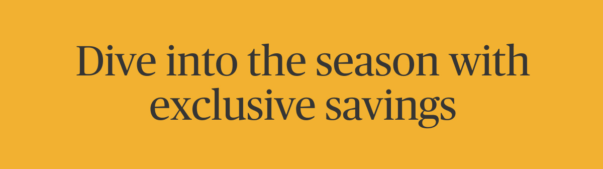 Savings of the season
