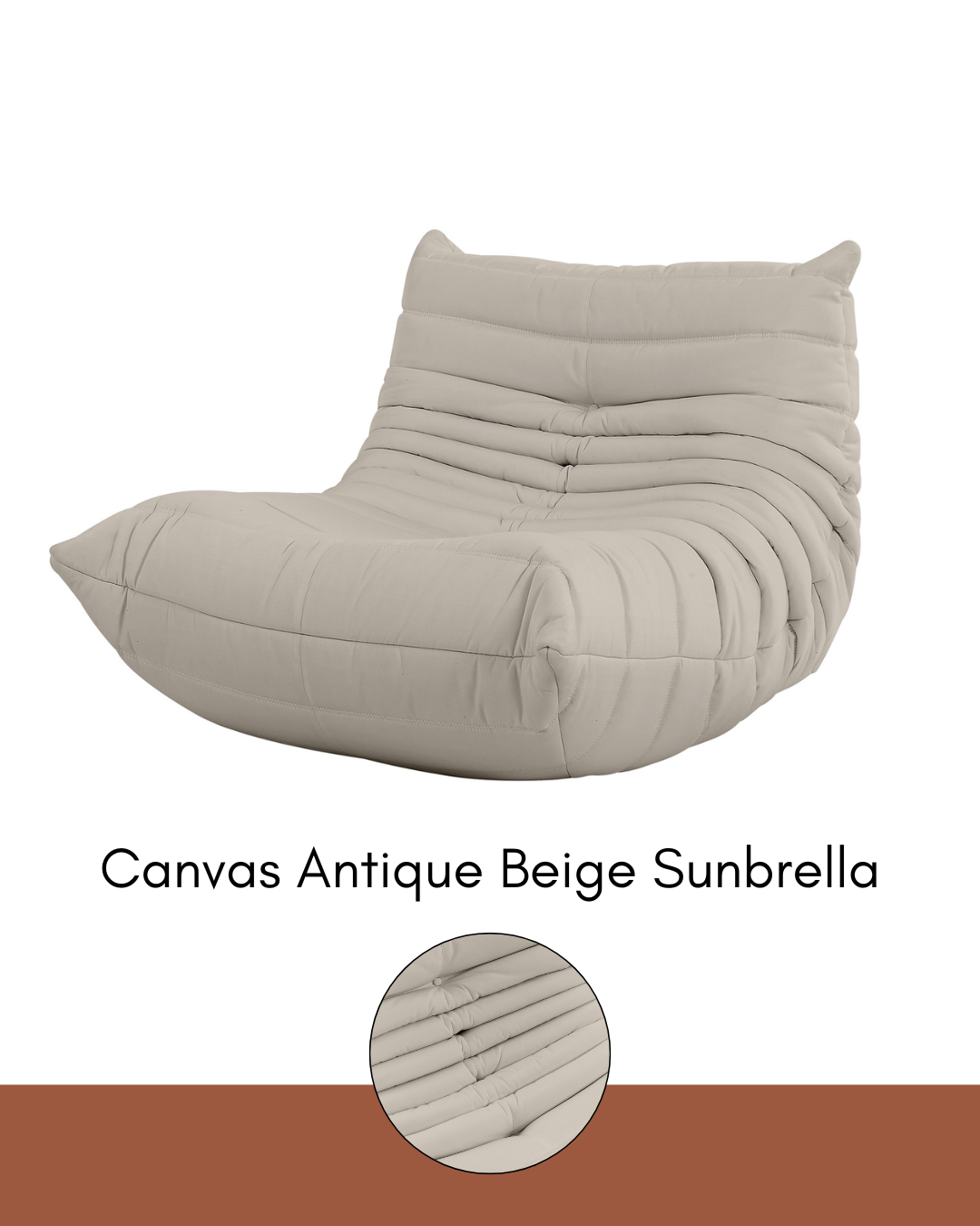 Fireside Chair - Canvas Antique Beige Sunbrella
