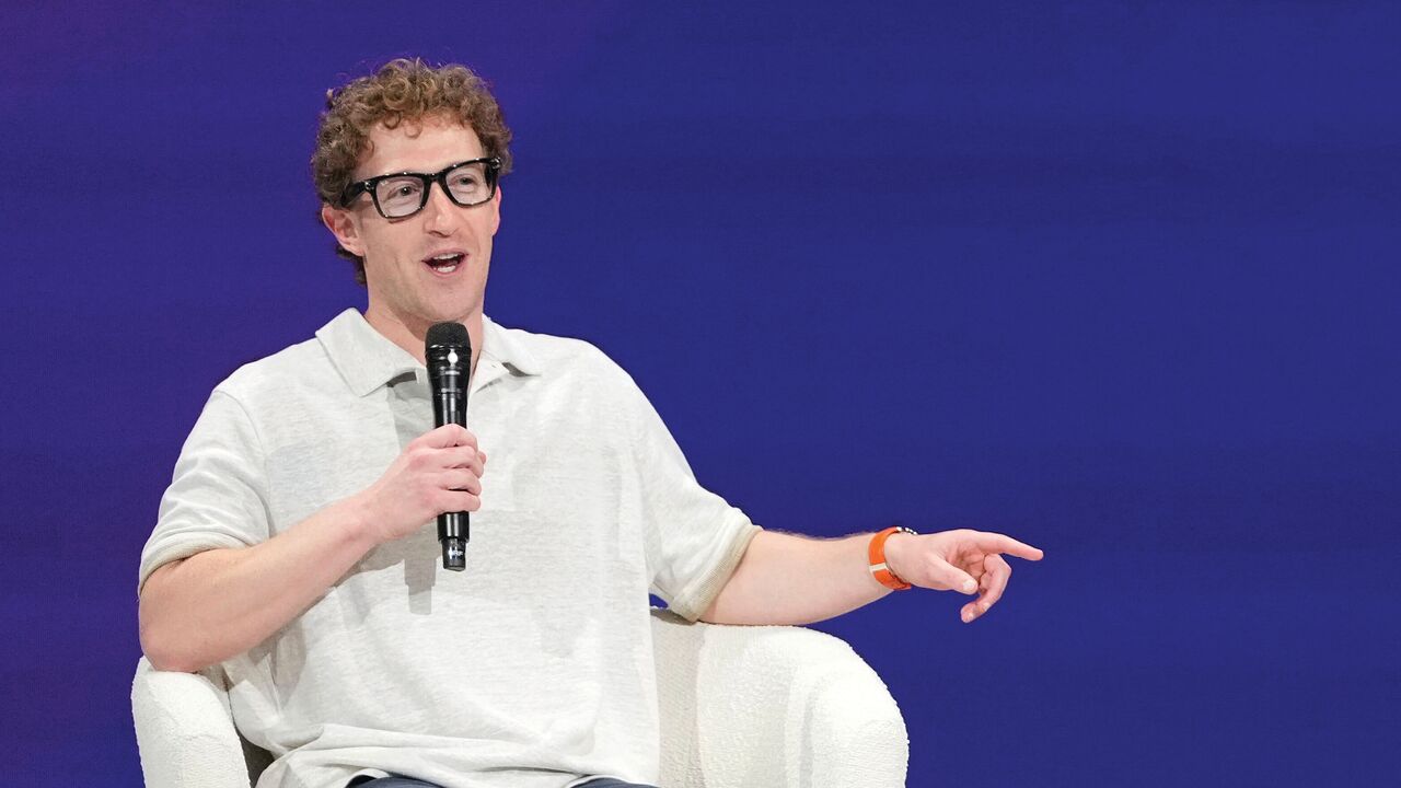 Meta Founder and CEO Mark Zuckerberg at LlamaCon 2025.