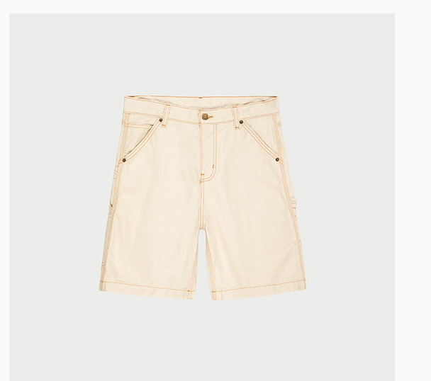 Wide Leg Carpenter Short (Ecru)