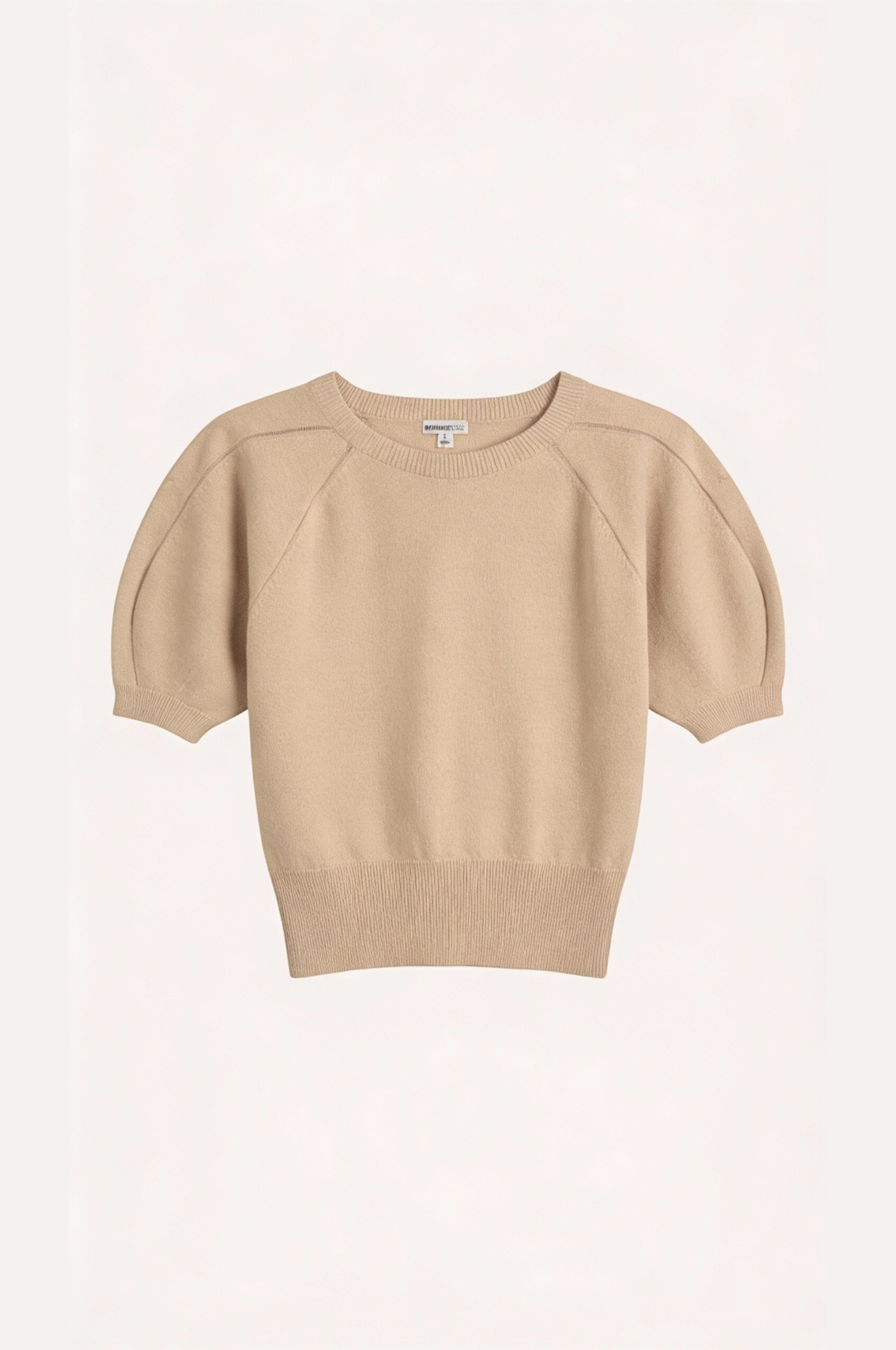 Image of Supima Cotton Cashmere Puff Raglan Sleeve Crew