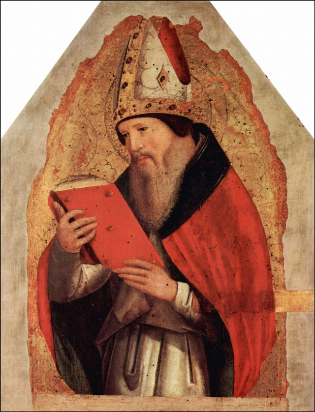 St. Augustine of Hippo, c.1472-73 (tempera on panel); painting by Antonello da Messina located at Galleria Regionale della Sicilia, Palermo, Sicily, Italy