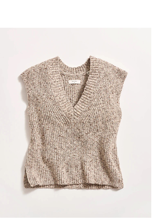 Marled V Neck Shell