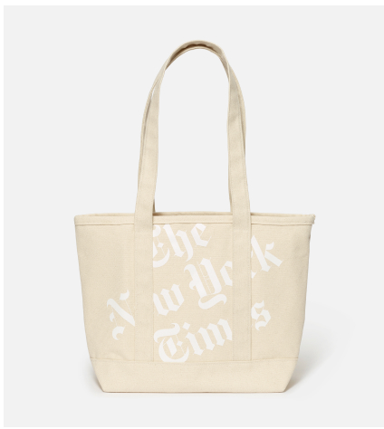 Stacked Logo Zip-Top Canvas Tote