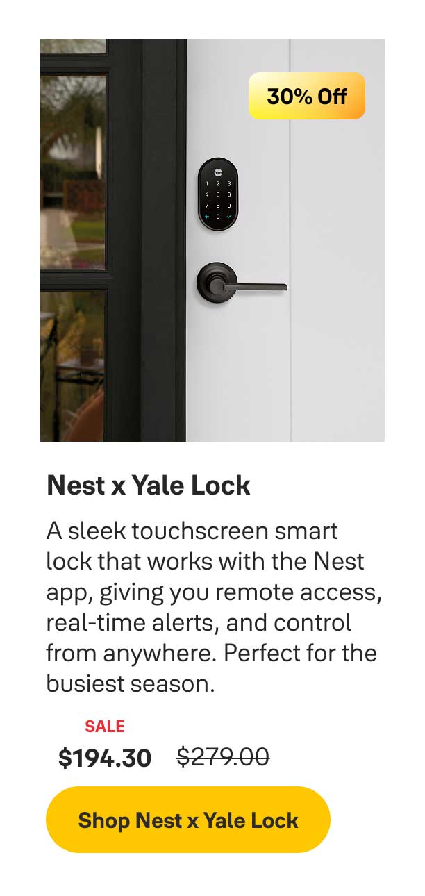 Shop Nest x Yale Lock
