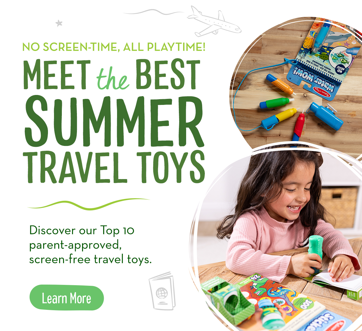 Meet the best summer travel toys - Learn More