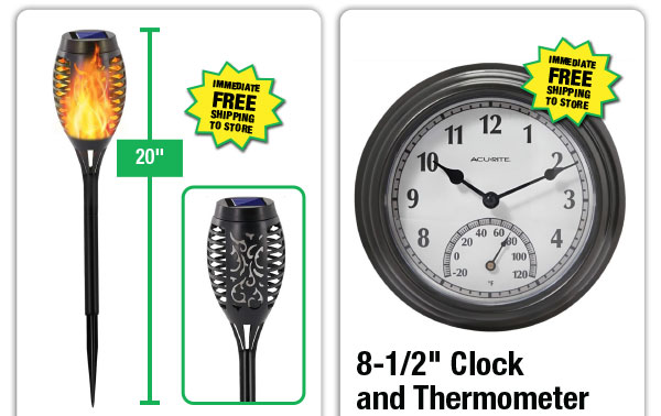 Solar LED Flame Tiki Torch - ONLY $3.99 After Rebate*!