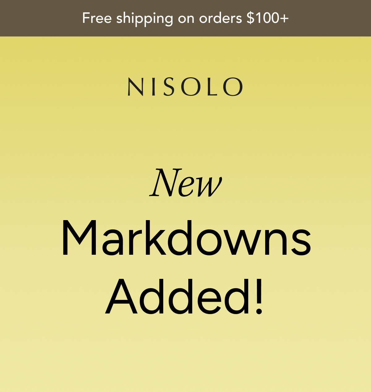 New Markdowns