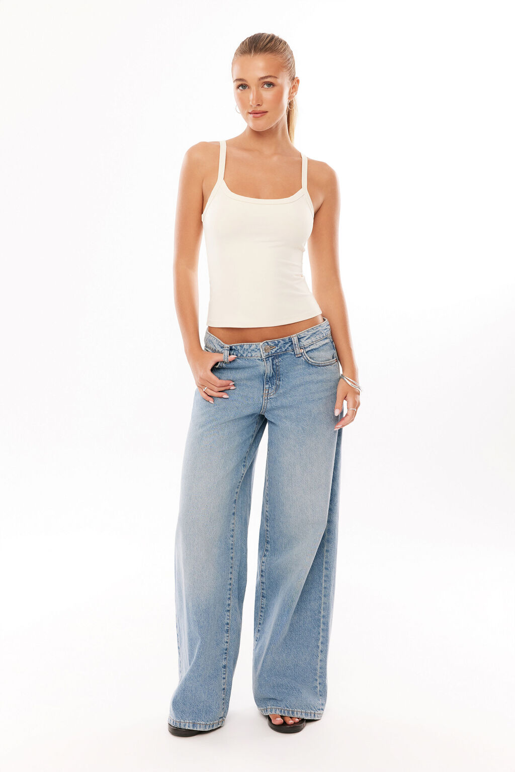 Low Rise Baggy Jean $45