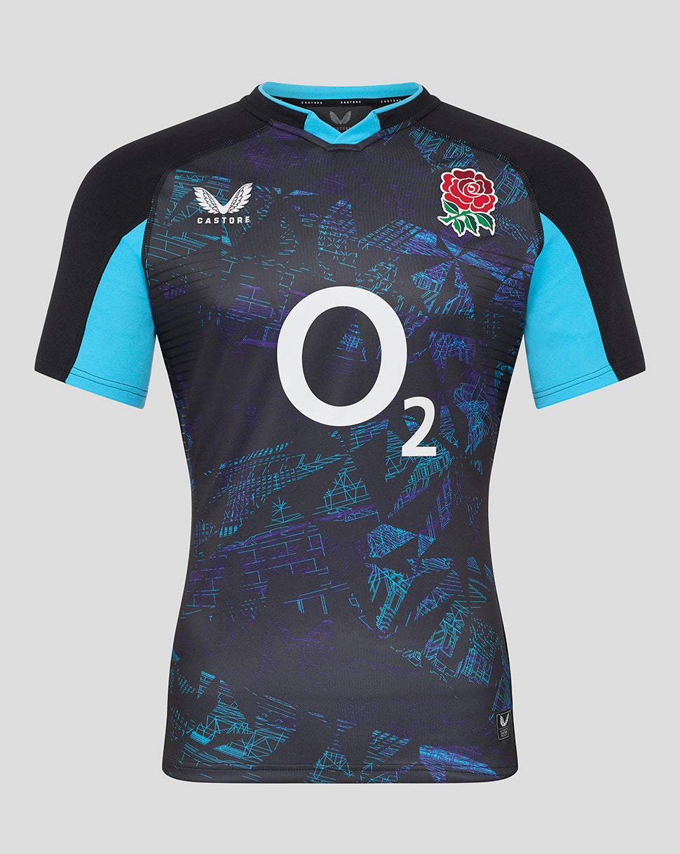 Image of Men’s England Rugby Alternate Short Sleeve Pro Shirt – Caviar