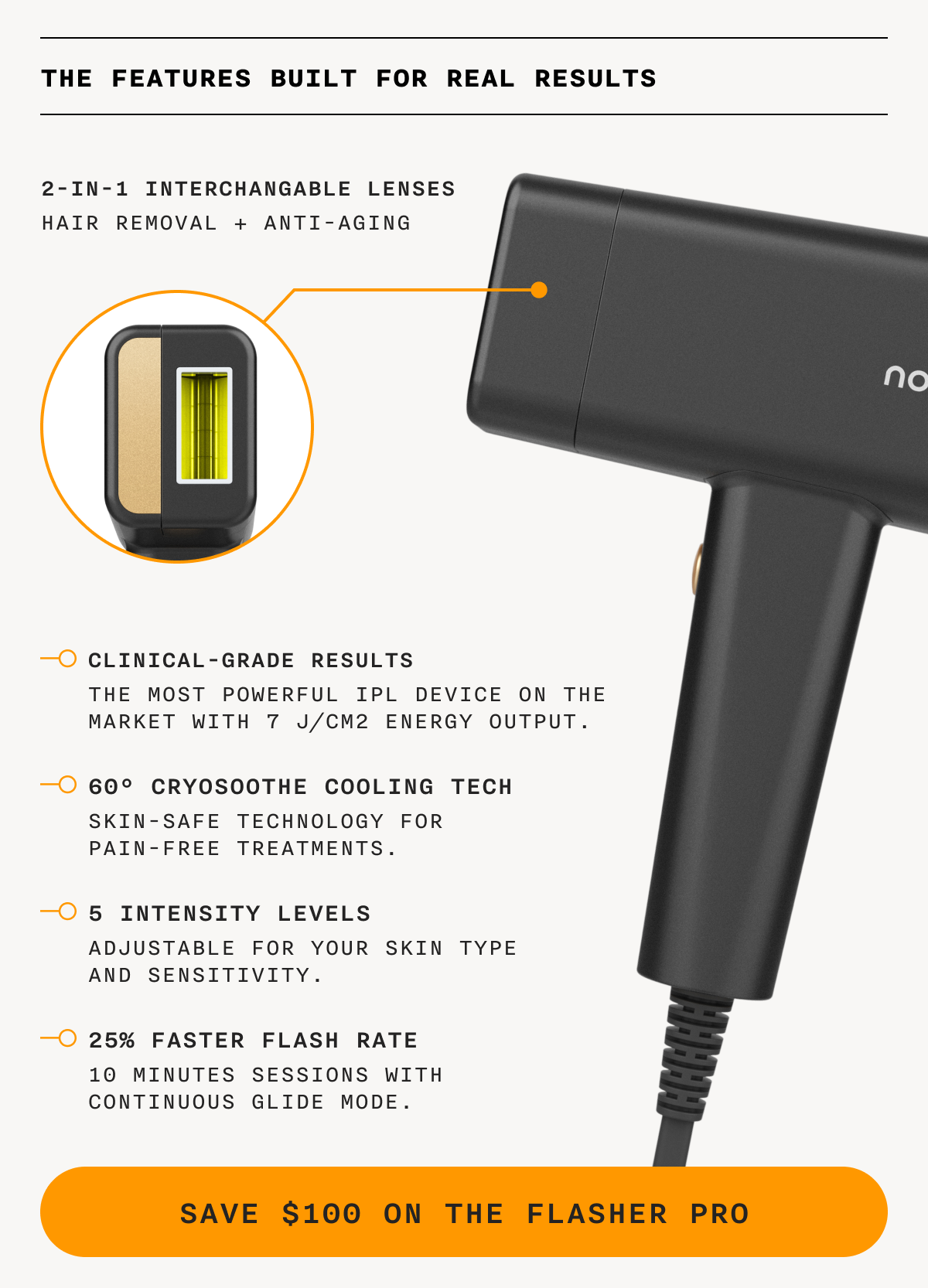 The Features Built For Real Results - SAVE $100 ON THE FLASHER PRO