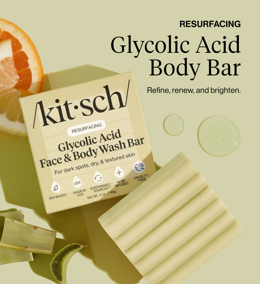 Resurfacing Glycolic Acid Body Bar. Refine, renew, and brighten.