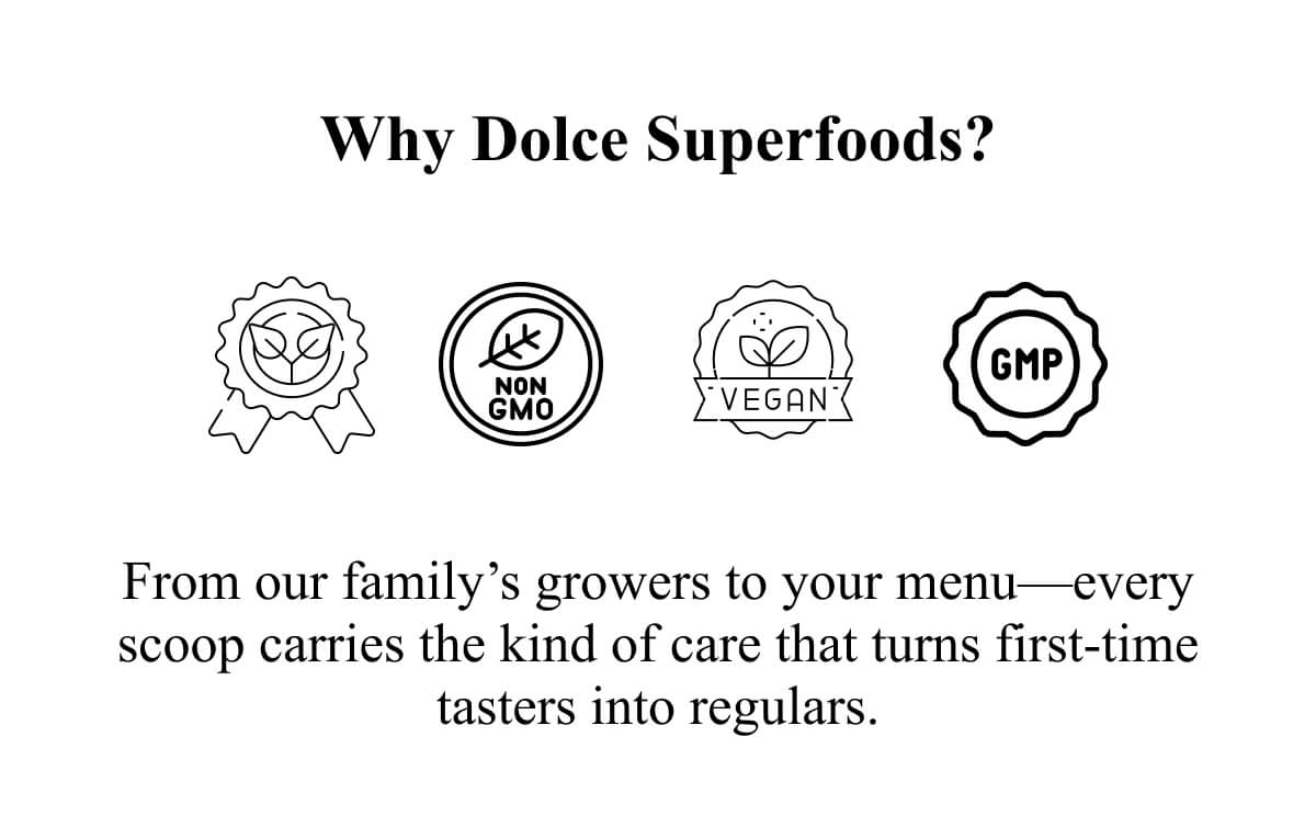 Why Dolce Superfoods?