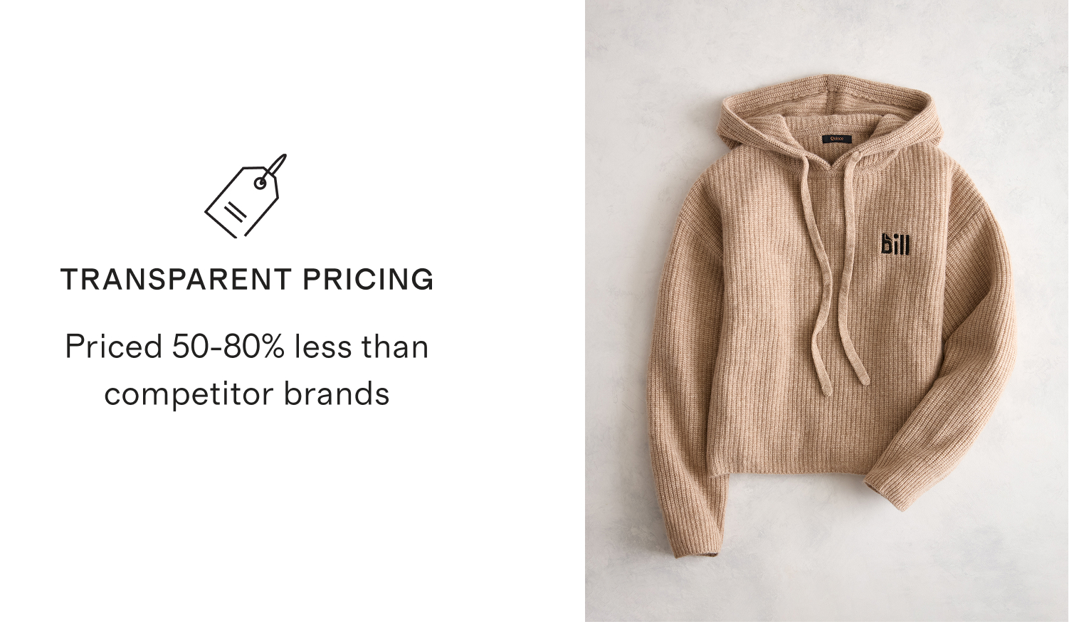 transparent PRICING